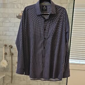 Men's Blue Checkered Shirt